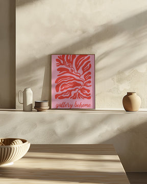 Pinkredgalleryboheme Ratioiso Poster