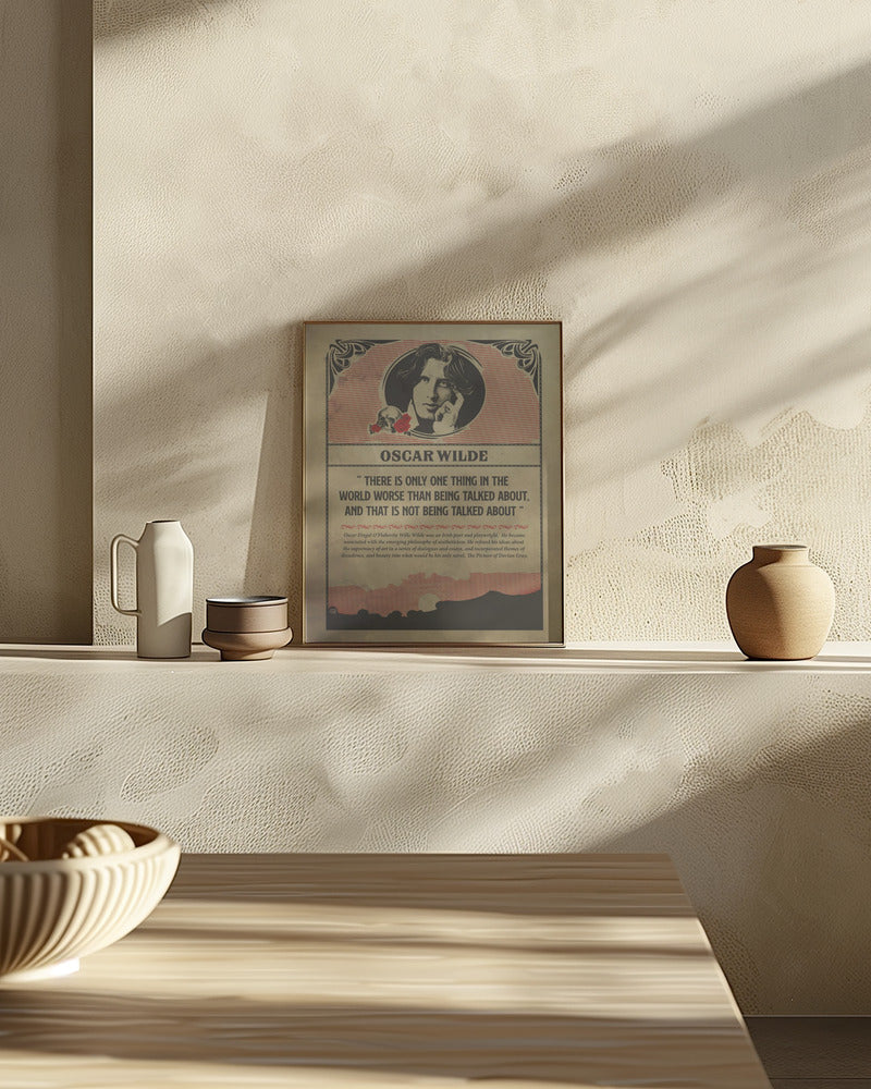 Oscar Wilde Print Poster