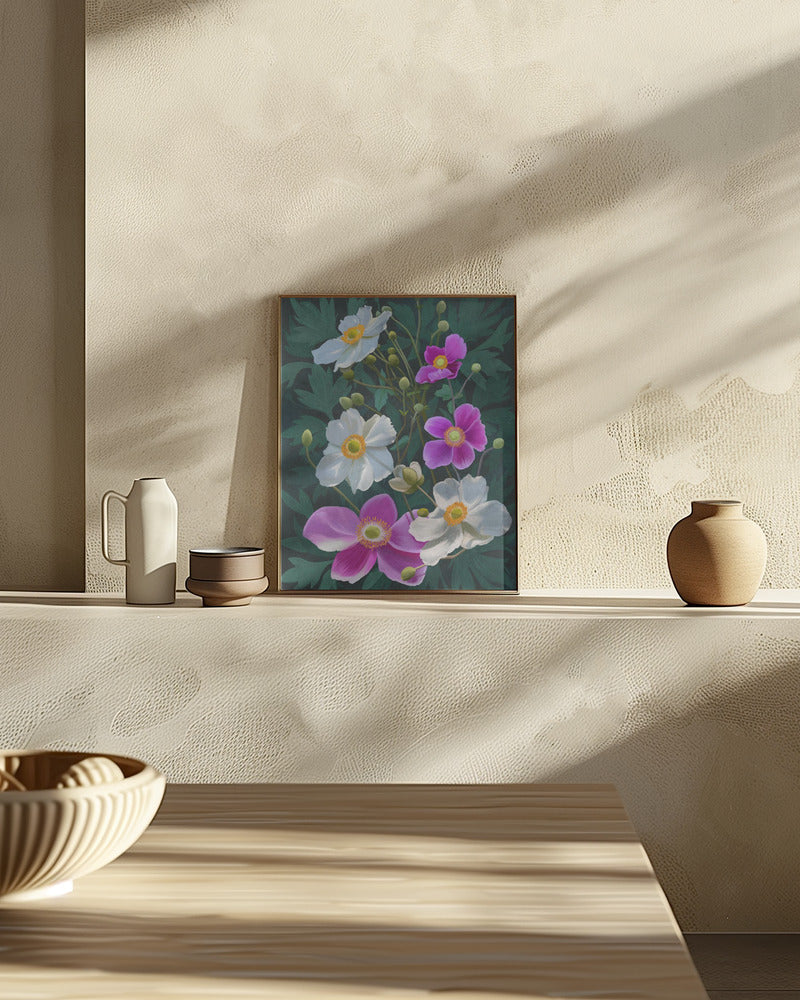 Anemone Flowers Poster