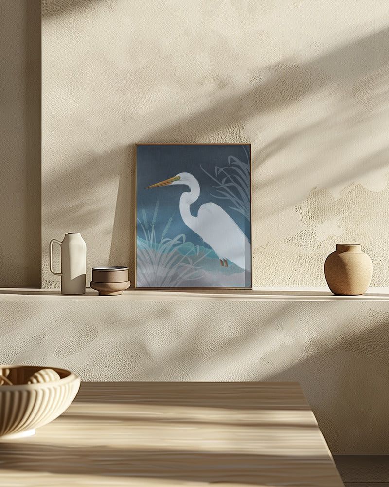 Egret Copy Poster