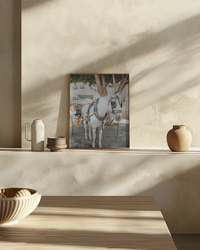 Sevilla White Horse Poster