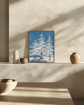 Harz Winter Trees Poster