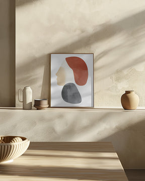 Abstract Minimalist Shapes No 1 Poster