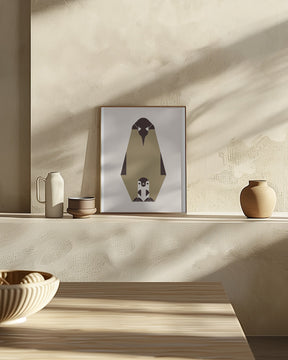 Golden Animals - Royal Penguin (white) Poster