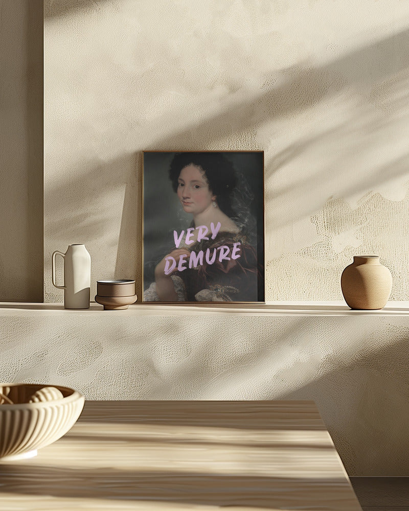 Demure Lady Poster