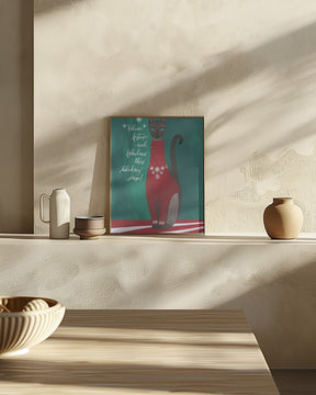 Feline festive and fabulous Poster