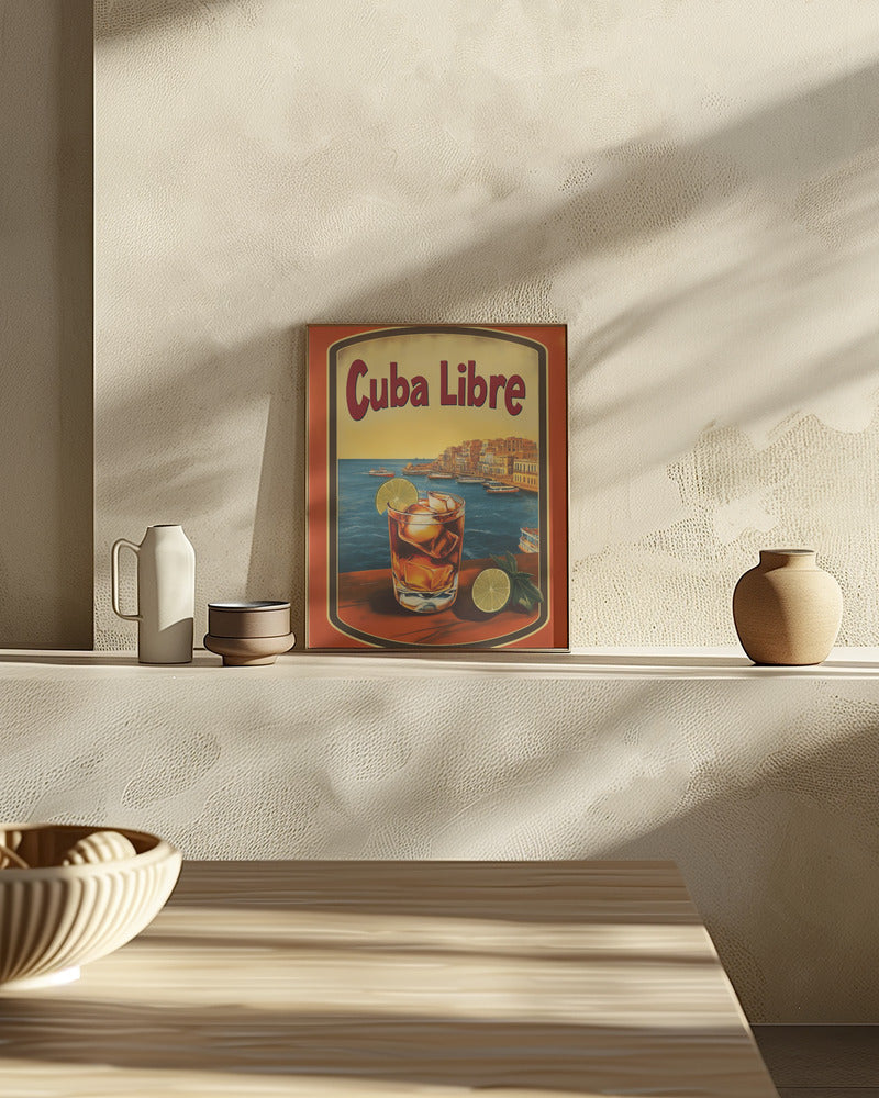 Cuba Libre Vintage Commercial Poster