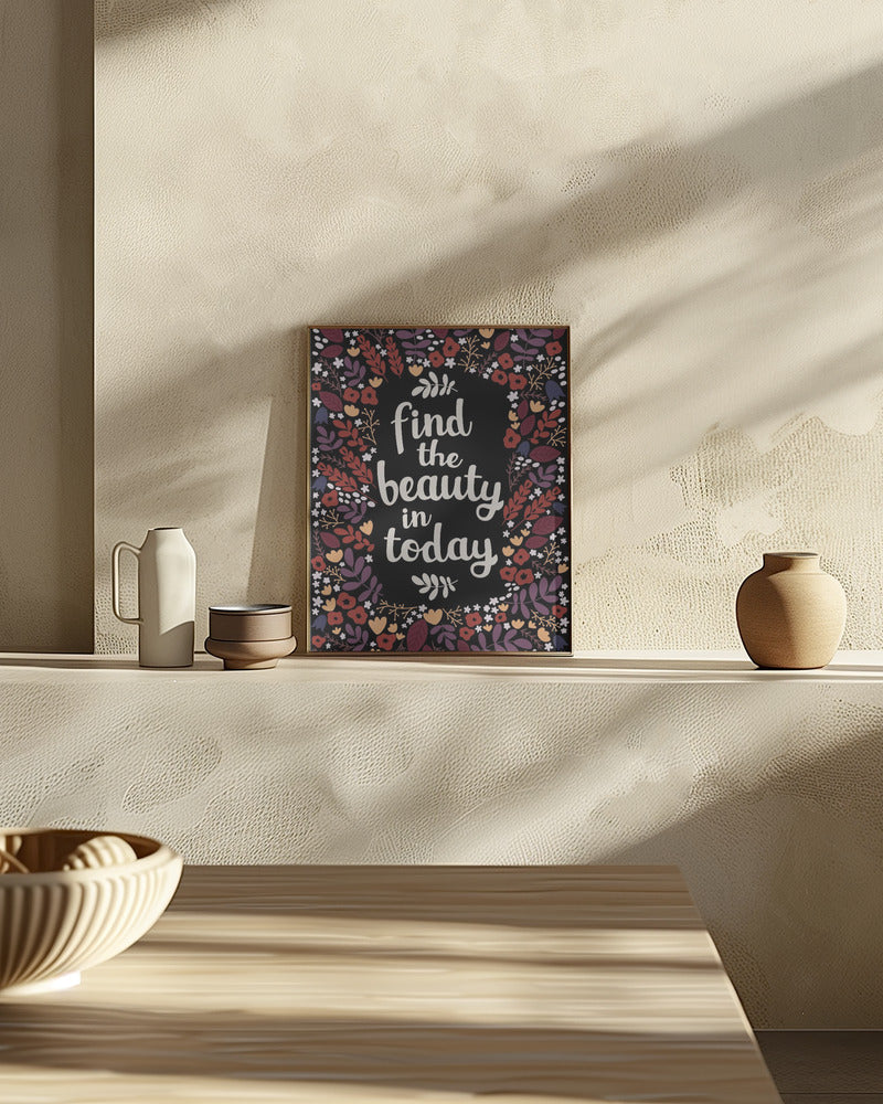 Find the beauty in today Poster