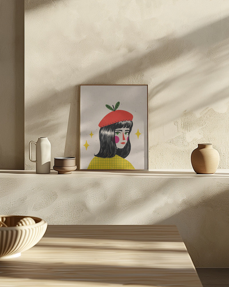 Apple Beret Poster