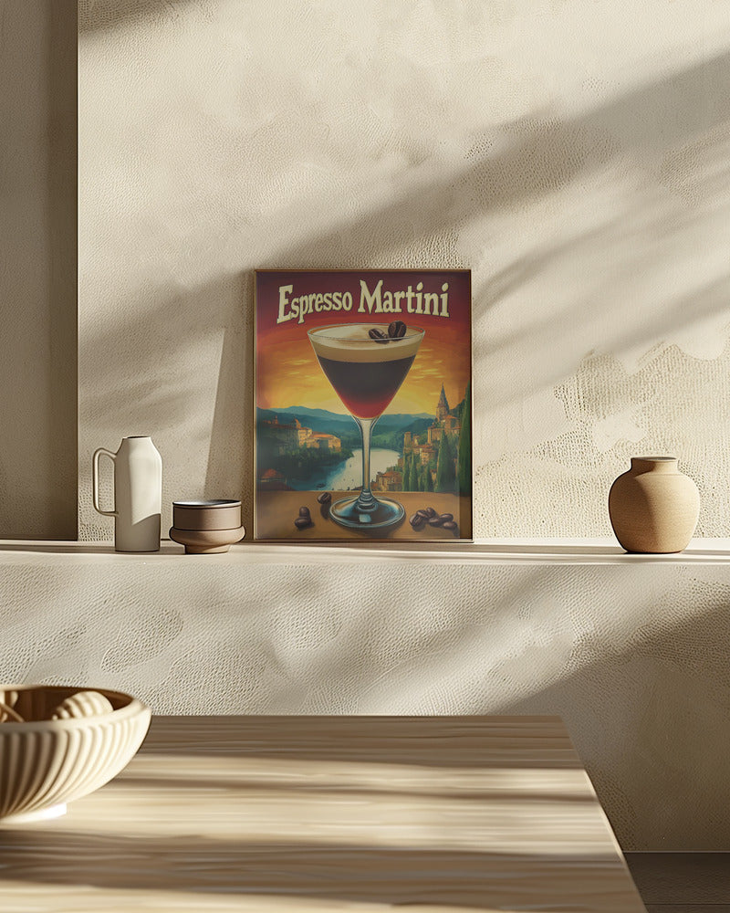 Espresso Martini Vintage Poster