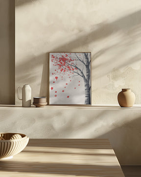 Birch Tree In Bloom Poster