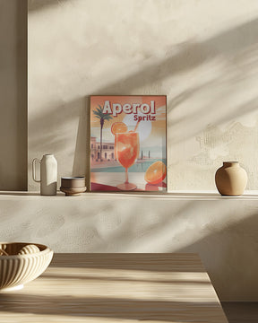 Aperol Spritz Tropical Poster