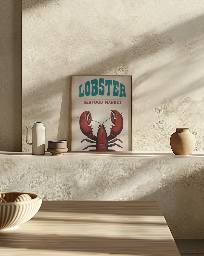 Lobster Seafood Market Poster