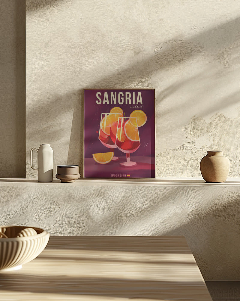 Sangria Cocktail Poster