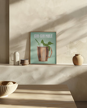 Gin Gin Mule Copper Poster