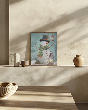 Cute Snowman No 1 Poster