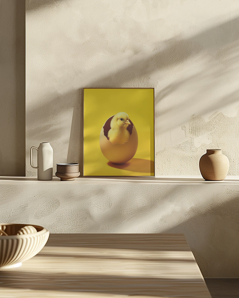 Yellow Chicken Poster