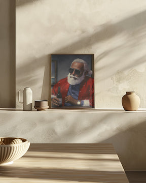 Sun Tan Claus Poster