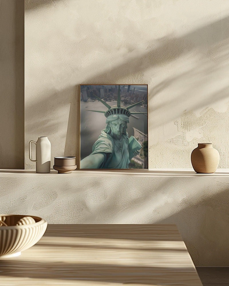 The Statue of Liberty Selfie Poster