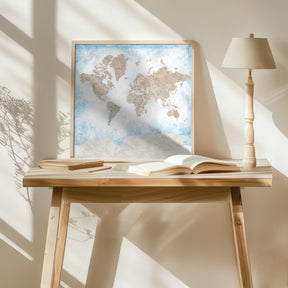 Ghada world map Poster