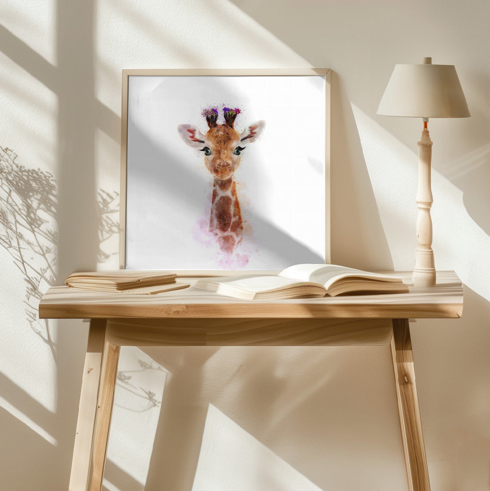 Baby Giraffe Poster