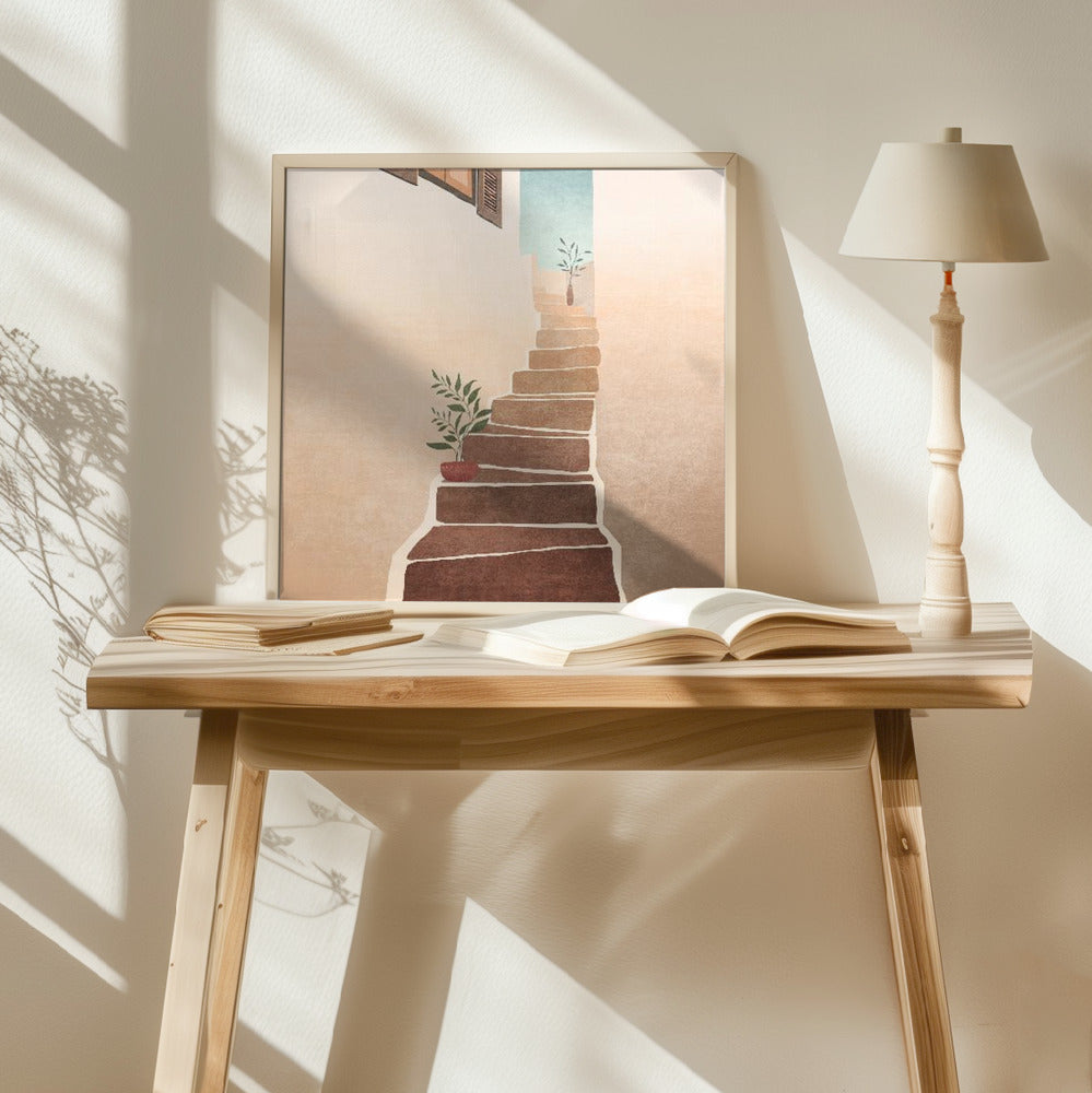 Morocco Stairs Poster