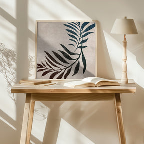 Twisted Palm Leaf Poster