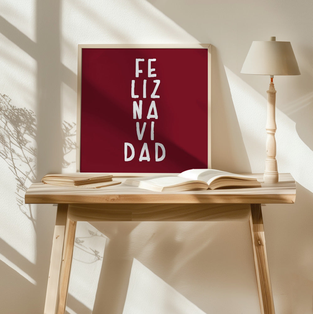 Simple feliz Navidad Poster