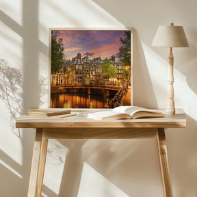 AMSTERDAM Idyllic impression from Singel Poster