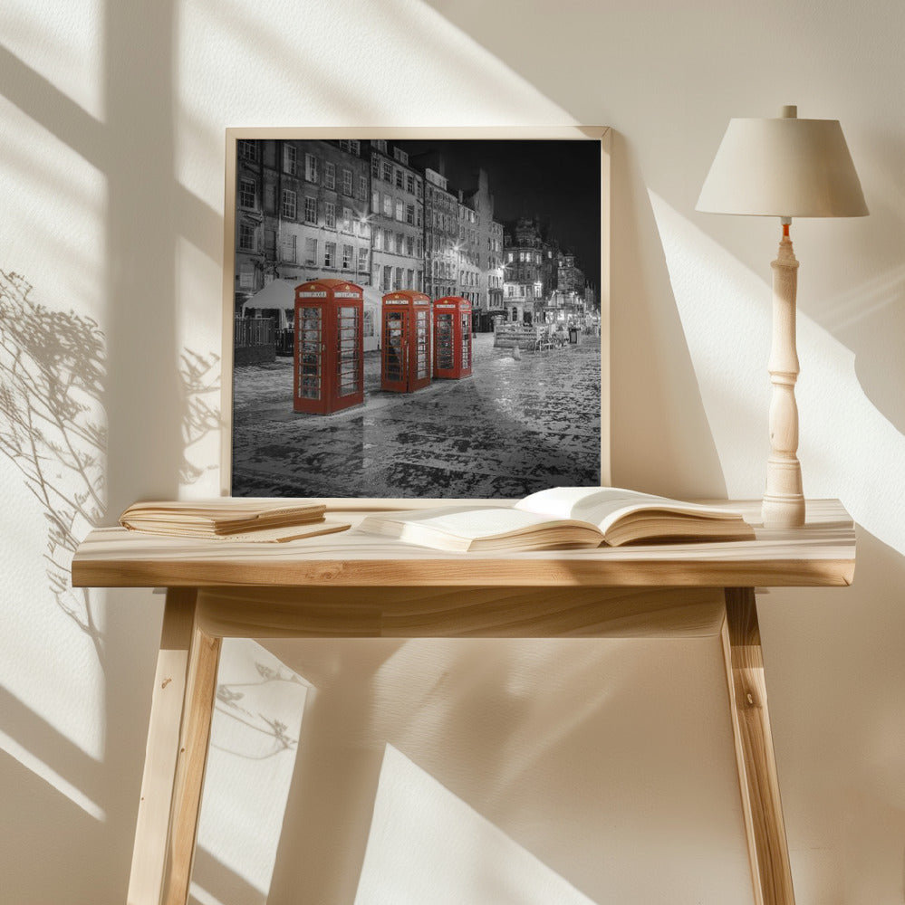 Evening impression of the Royal Mile in Edinburgh - Colorkey Poster