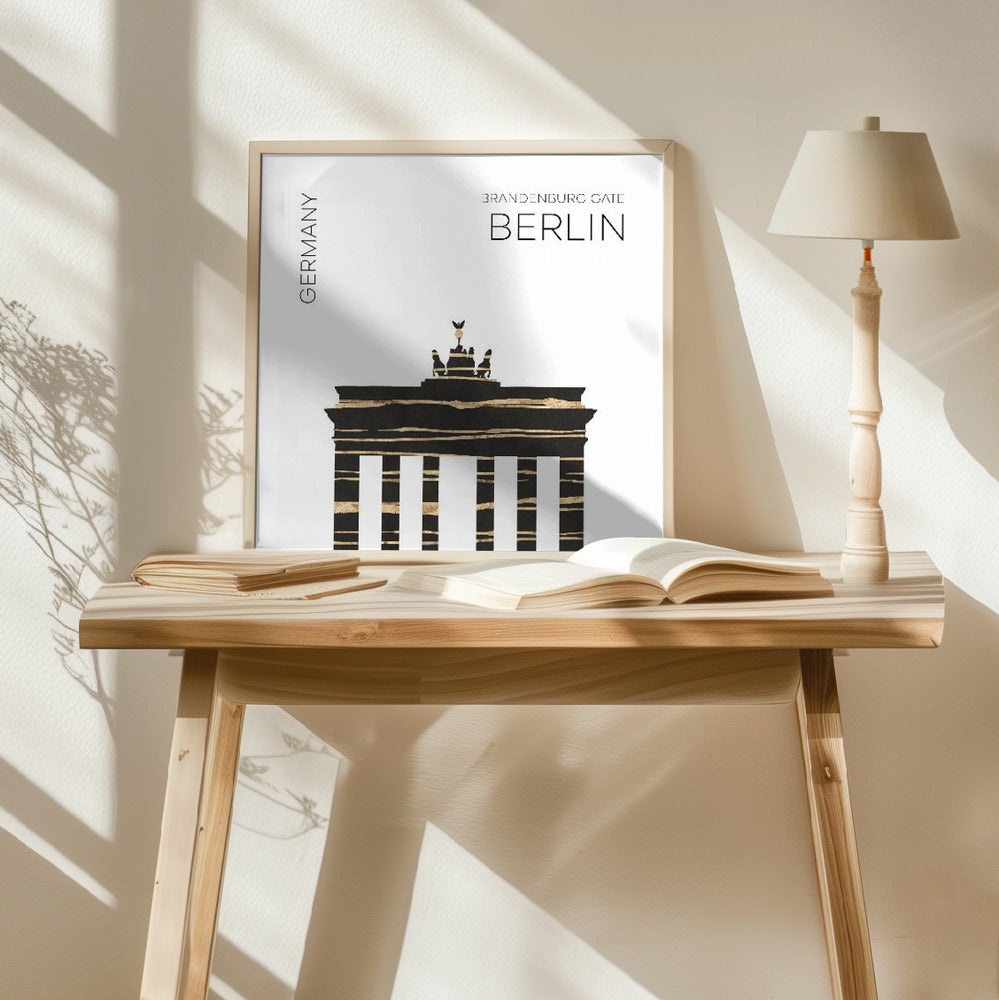 Urban Art BERLIN Brandenburg Gate Poster