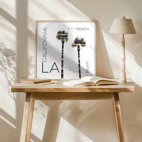 Urban Art LA Palm Trees Poster