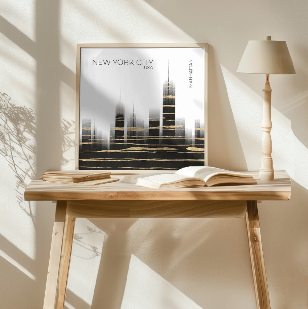 Urban Art NYC Skyline Poster