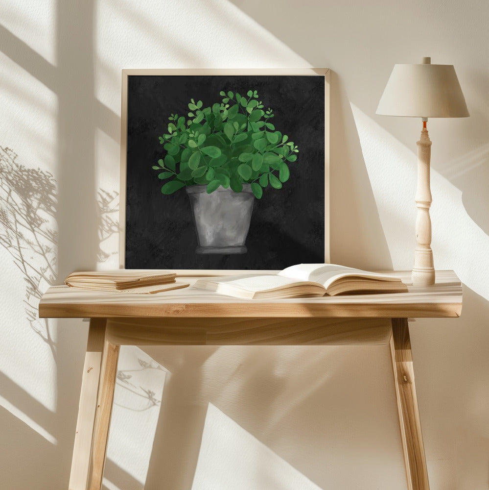 Plant love black Poster