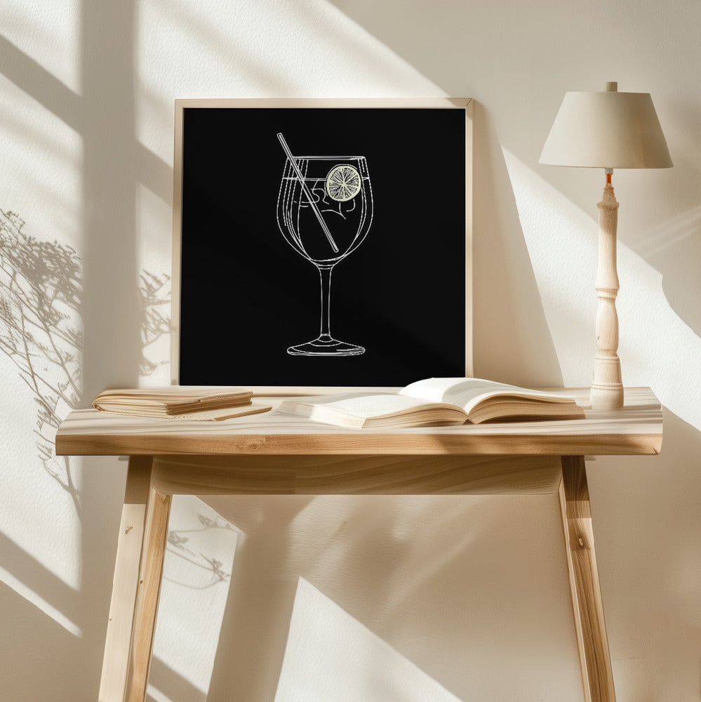 A Glass of Gin and Tonic Poster