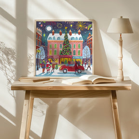 Christmas Shopping in the City Poster