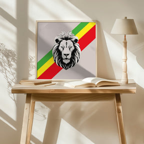 Rasta Lion Poster