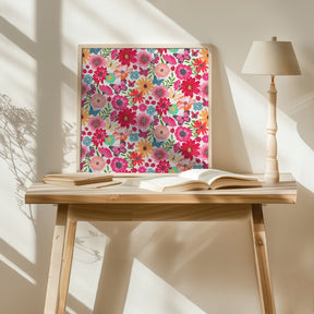 Bright floral Poster