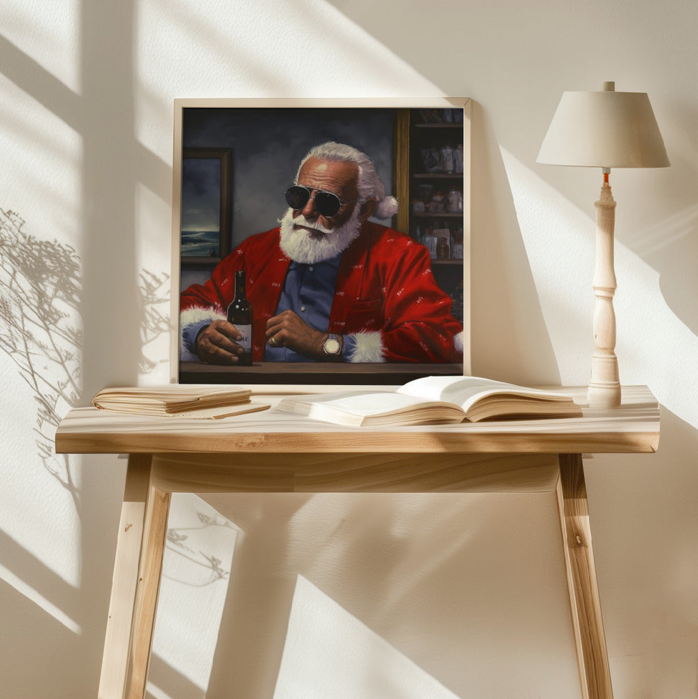 Sun Tan Claus Poster