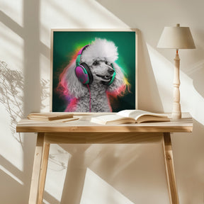 Party Poodle Poster