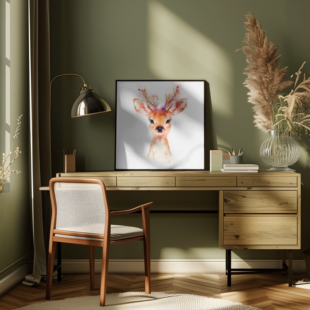 Baby Deer Poster