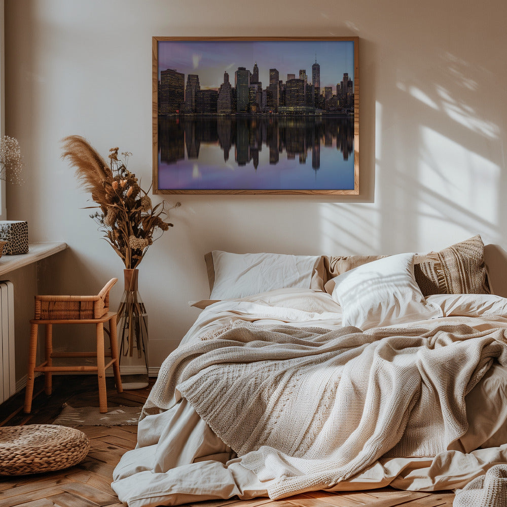 Reflections of a sleepless city Poster