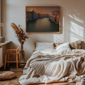 Sunset in Venice Poster