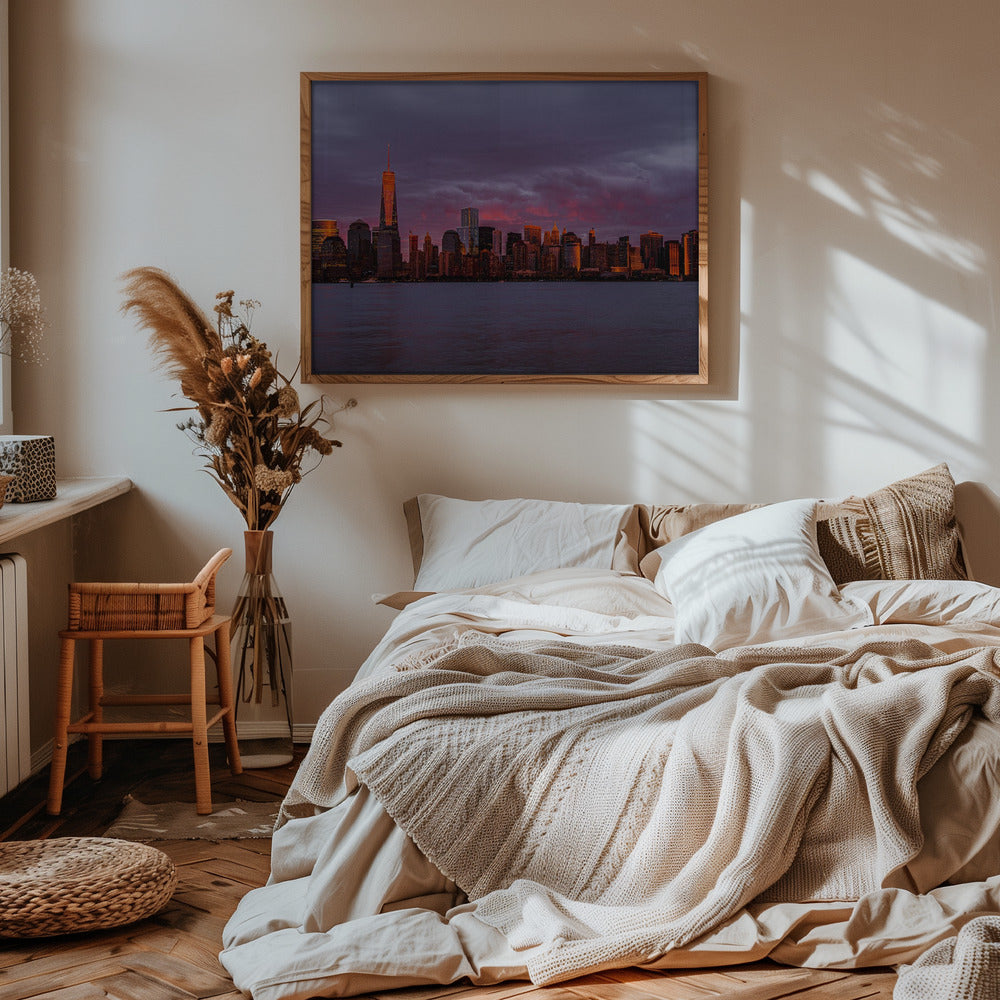 New York City Sunset Poster