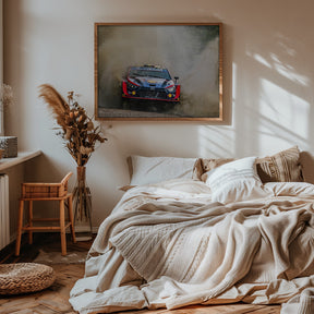 Hyundai WRC Rally Car Poster