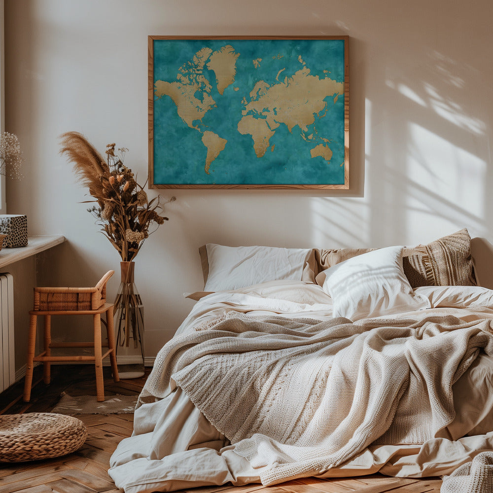 Lexy world map Poster