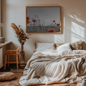 Lovely Poppy Field | panoramic view Poster