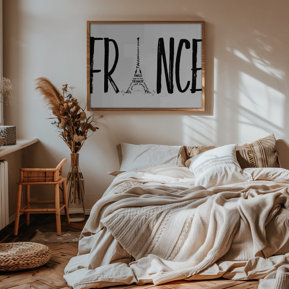 FRANCE Typography Poster