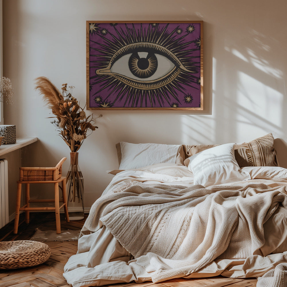 Allseeingeyehpurple Ratio2x3 Poster