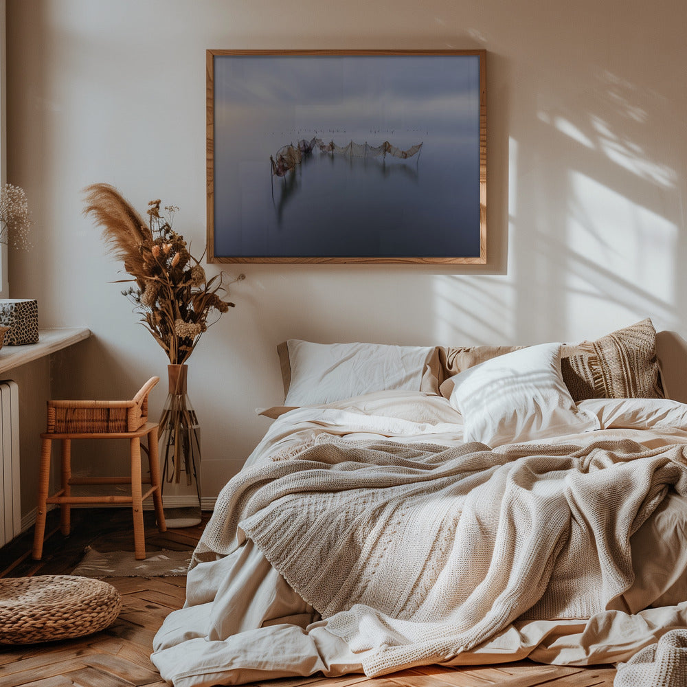 Soft blue sunrise Poster